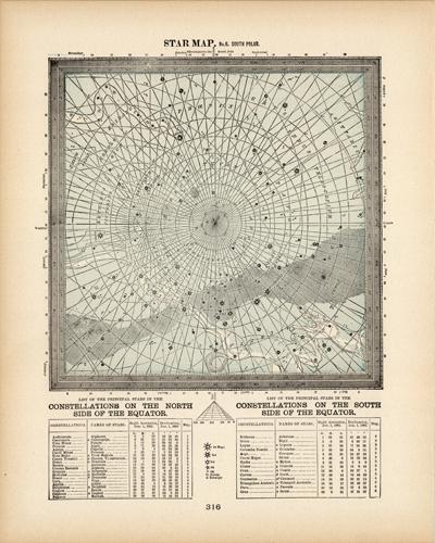 Star Map No. 6 South Polar