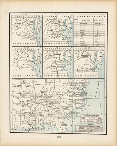 Period VII - 1860 to 1865 - 5 Years - Secession