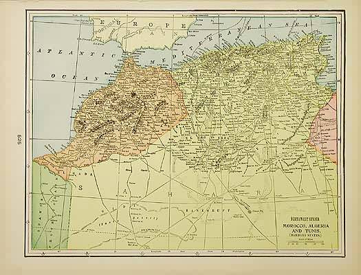 Northwest Africa - Morocco, Algeria and Tunis (Barbary States) - Art ...