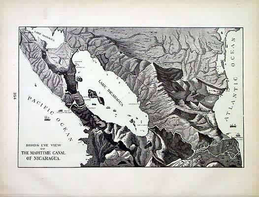 Birds Eye View of The Maritime Canal of Nicaragua Birds Eye View of The Maritime Canal of Nicaragua