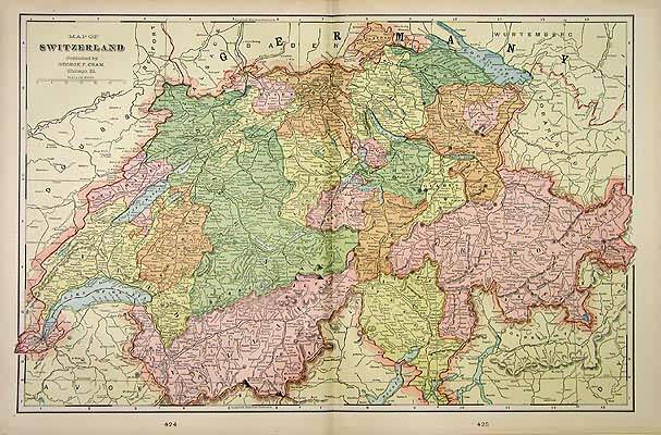 Map of Switzerland