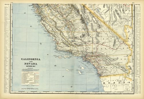 California and Nevada Southern Half