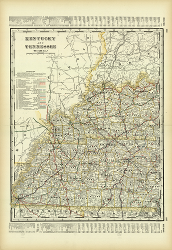 Kentucky and Tennessee Western Half