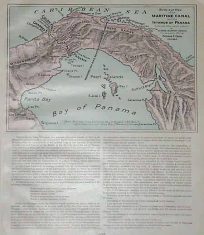 Birds-eye View of the Maritime Canal and the Isthmus of Panama Compiled from Latest Surveys By Eugene Murray-Aaron