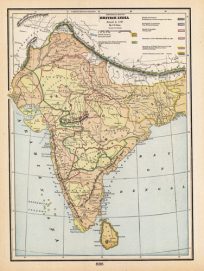 Historical Map of British India Since A.D. 1751