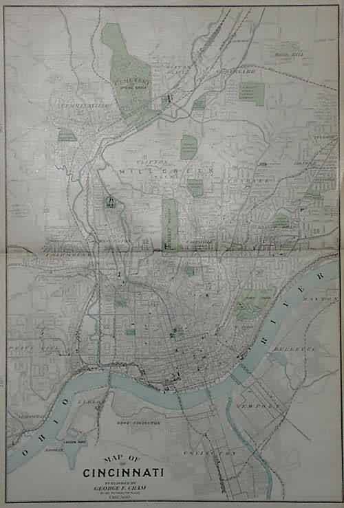 Map of Cincinnati