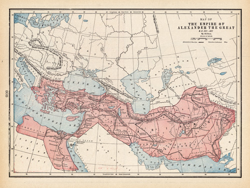 Map of the Empire of Alexander the Great B.C. 331 - 301