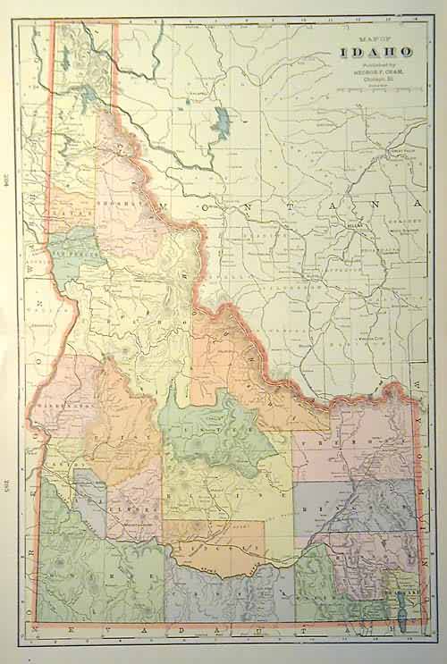 Map of Idaho