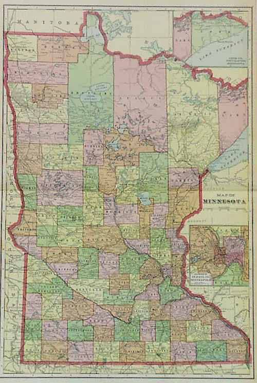 Map of Minnesota Map of Minnesota