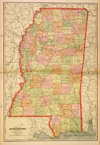 Map of Mississippi