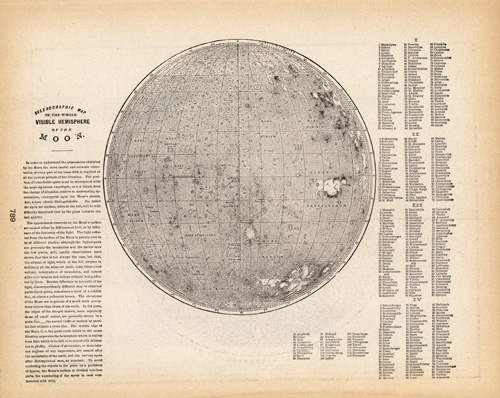 Selenographic Map of the Whole Visible Hemisphere of the Moon