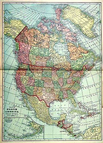 Map of North America