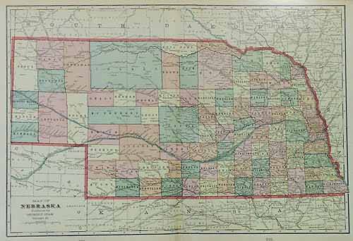 Map of Nebraska Map of Nebraska