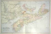 Map of Nova Scotia and Prince Edward Island