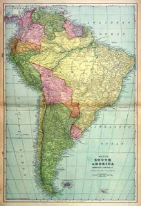 Map of South America