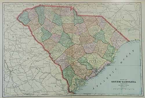 Map of South Carolina