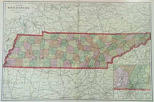 Map of Tennessee