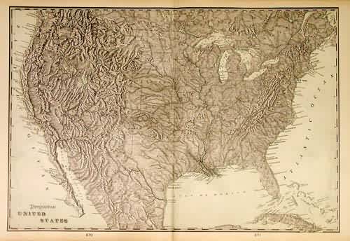 Topographical United States