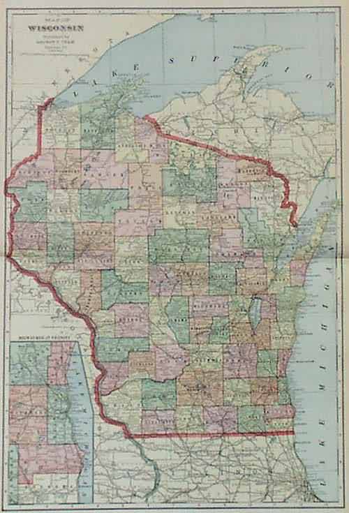Map of Wisconsin Map of Wisconsin