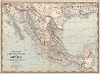 Map of the United States of Mexico