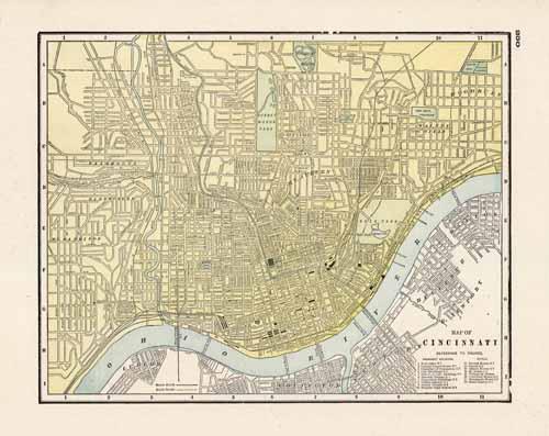 Map of Cincinnati