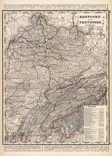 Kentucky and Tennessee Eastern Half
