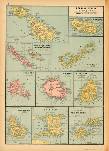 Islands of Importance not delineated at large in the other Maps of the Atlas