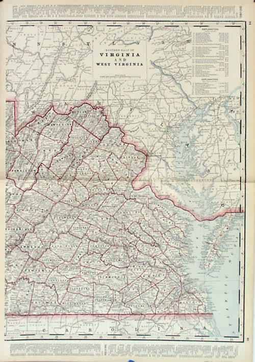 Eastern half of Virginia and West Virginia Eastern half of Virginia and West Virginia