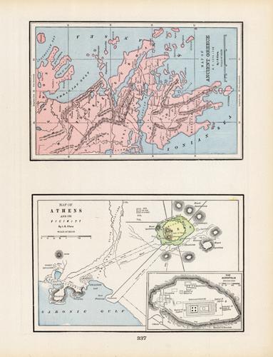 Map of Athens and its Vicinity; Map of Ancient Greece B.C. 1200-146 Map of Athens and its Vicinity; Map of Ancient Greece B.C. 1200-146