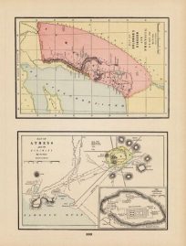 Map of Athens and its Vicinity; The Acropolis; Map of Solomons Kingdom and Phoenicia B.C. 1015-975'