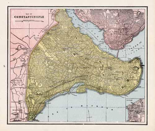 Map of Constantinople Map of Constantinople
