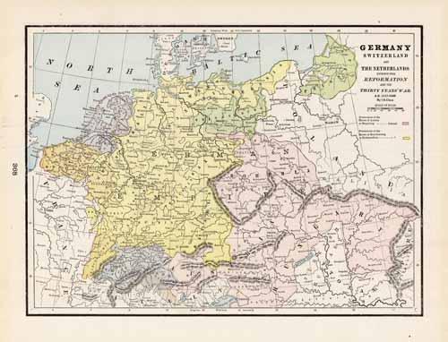 Germany and Switzerland and The Netherlands duing the Reformation and the 30 Years War