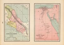 Map of Ancient Italy Proper B.C. 800-266; Map of Ancient Egypt B.C. 3000-A.D. 640