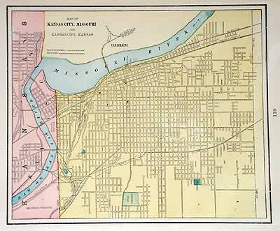 Map of Kansas City Map of Kansas City