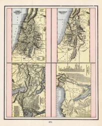 Vintage Antique Ancient Mesopotamia Maps