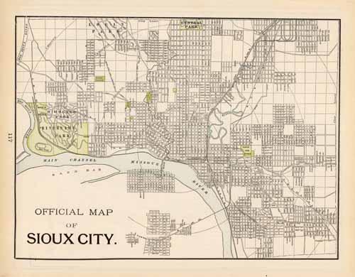 Official Map of Sioux City