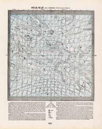 Star Map Equatorial 0 to 45 W. & 315 to 360 W.