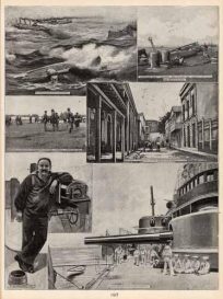 Torpedo Boats in a High Sea. Forward Deck Cleared for Action. Governor Hastings Consulting Colonel Coryell