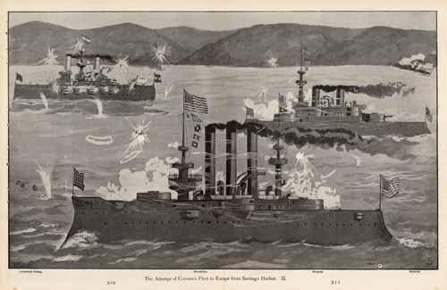 The Attempt of Cerveras Fleet to Escape from Santiago Harbor. II.