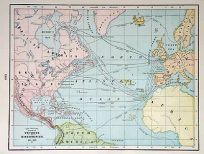 Map Showing Routes of Voyages and Discoveries 861-1685