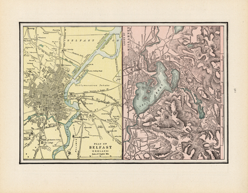 Plan of Belfast (Ireland) / Lakes of Killarney