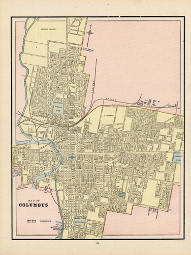 Map of Columbus