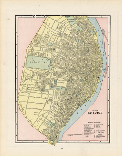 Map of St. Louis