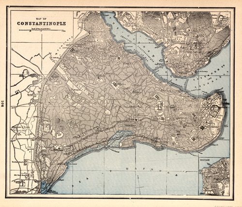 Map of Constantinople - Art Source International