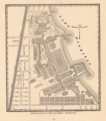 Ground Plan of the Columbian Exposition - Art Source International