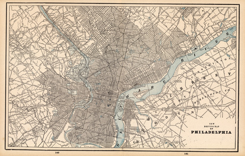 New Driving Map of Philadelphia