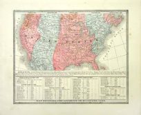 Map Showing the Divisions of Standard Time