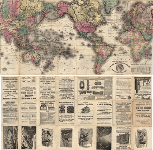 Crofutt;s New Map of the Trans-Continental