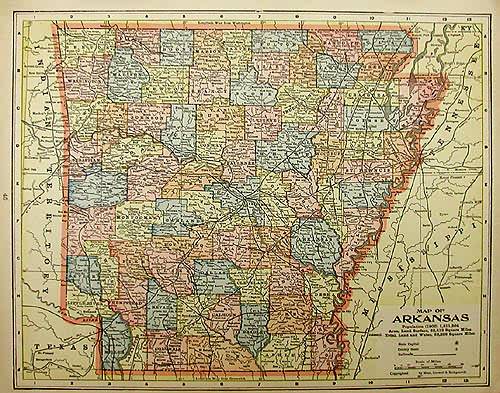 Map of Arkansas