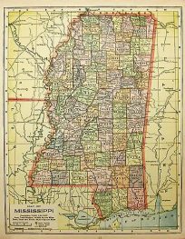 Map of Mississippi